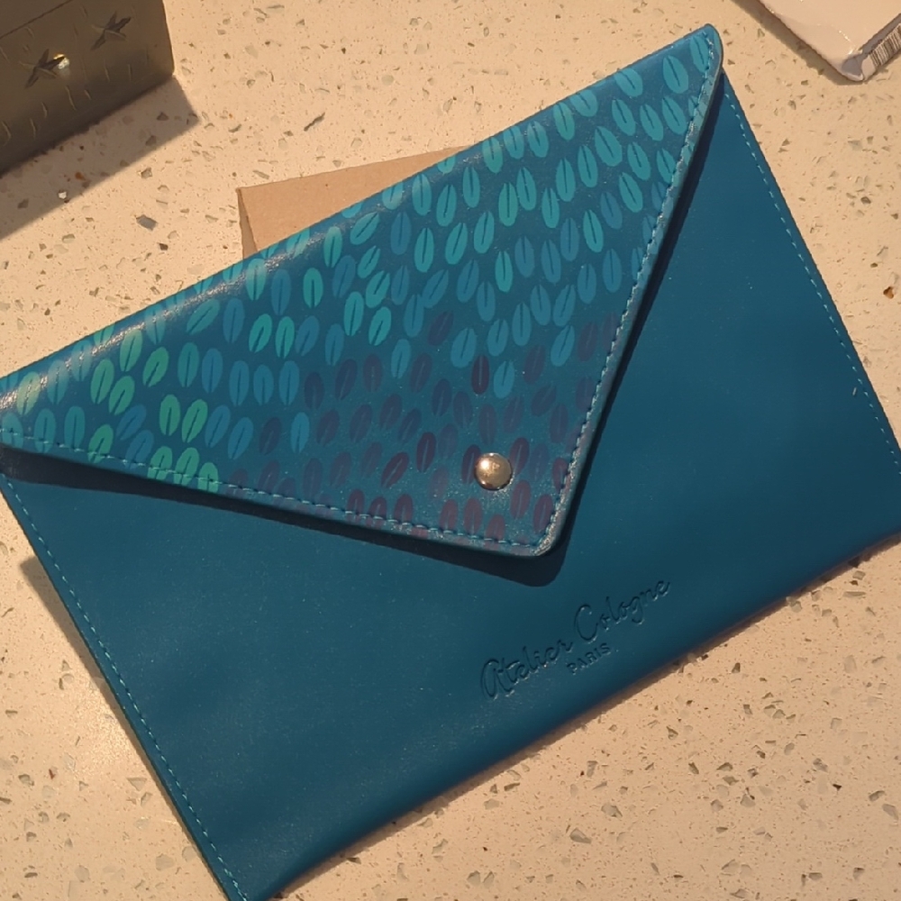 Turquoise Flat Clutch